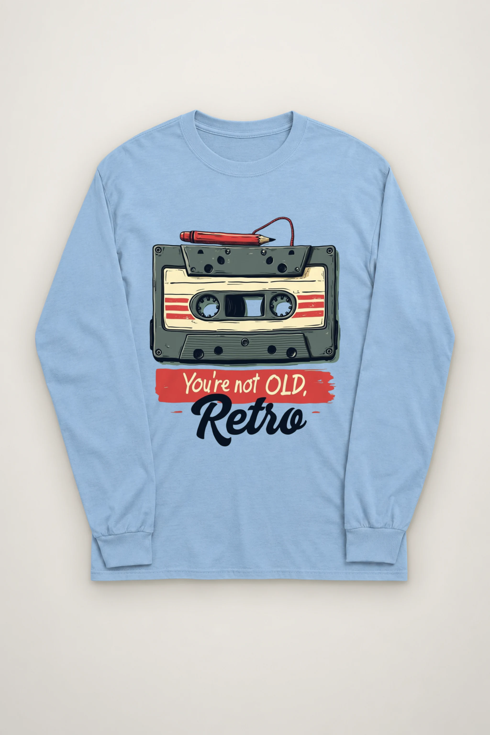 "You're Not Old, Retro" Unisex Longsleeve T-shirt