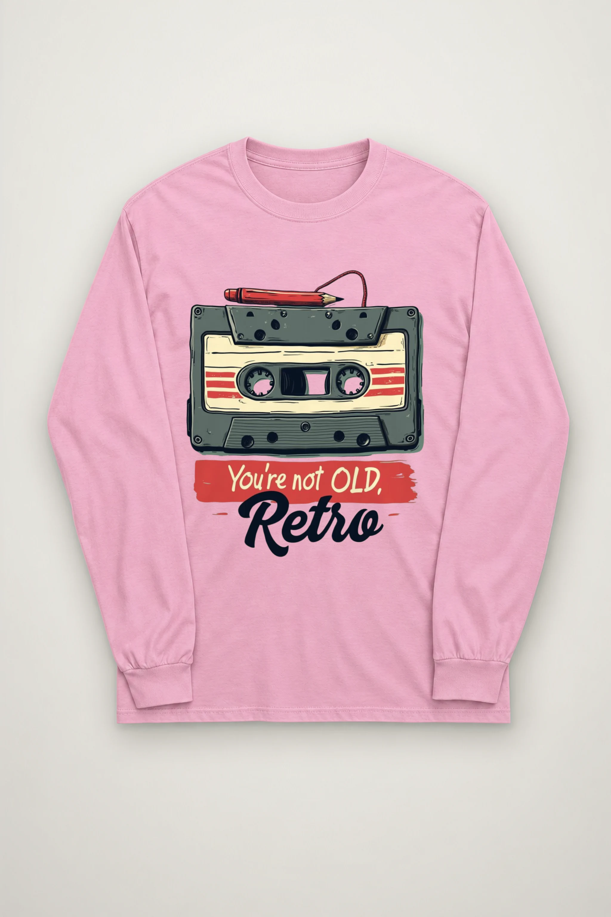 "You're Not Old, Retro" Unisex Longsleeve T-shirt