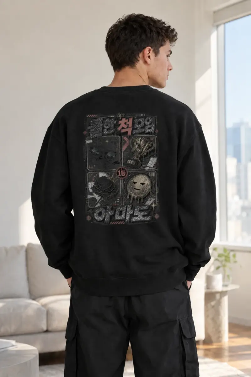 “Youth First Place” Heavy Blend Unisex Crewneck Sweatshirt | Gildan 18000