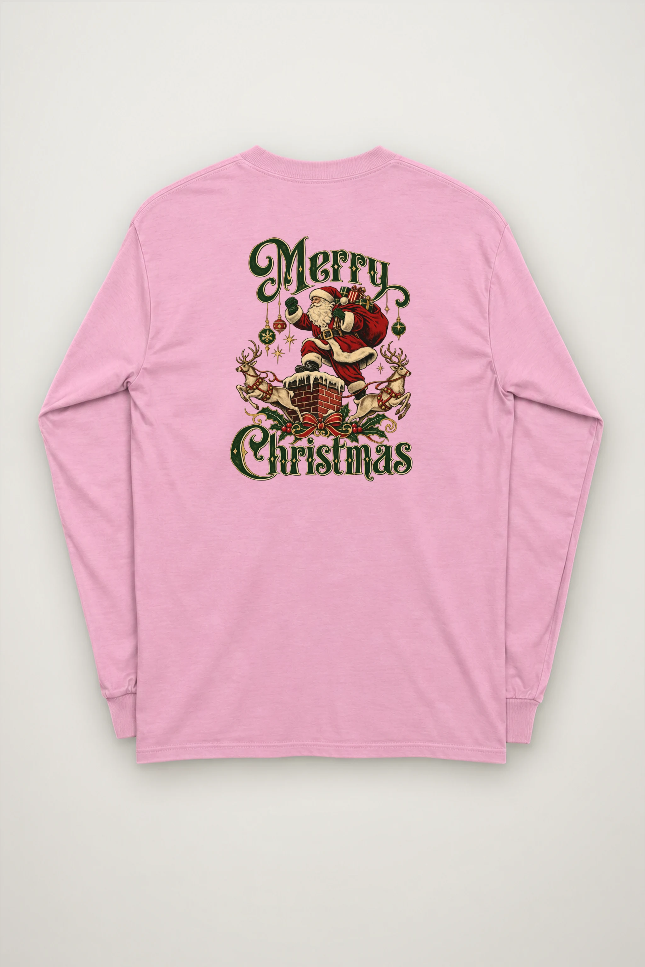 "Yuletide Rooftop Ride" Unisex Longsleeve T-shirt