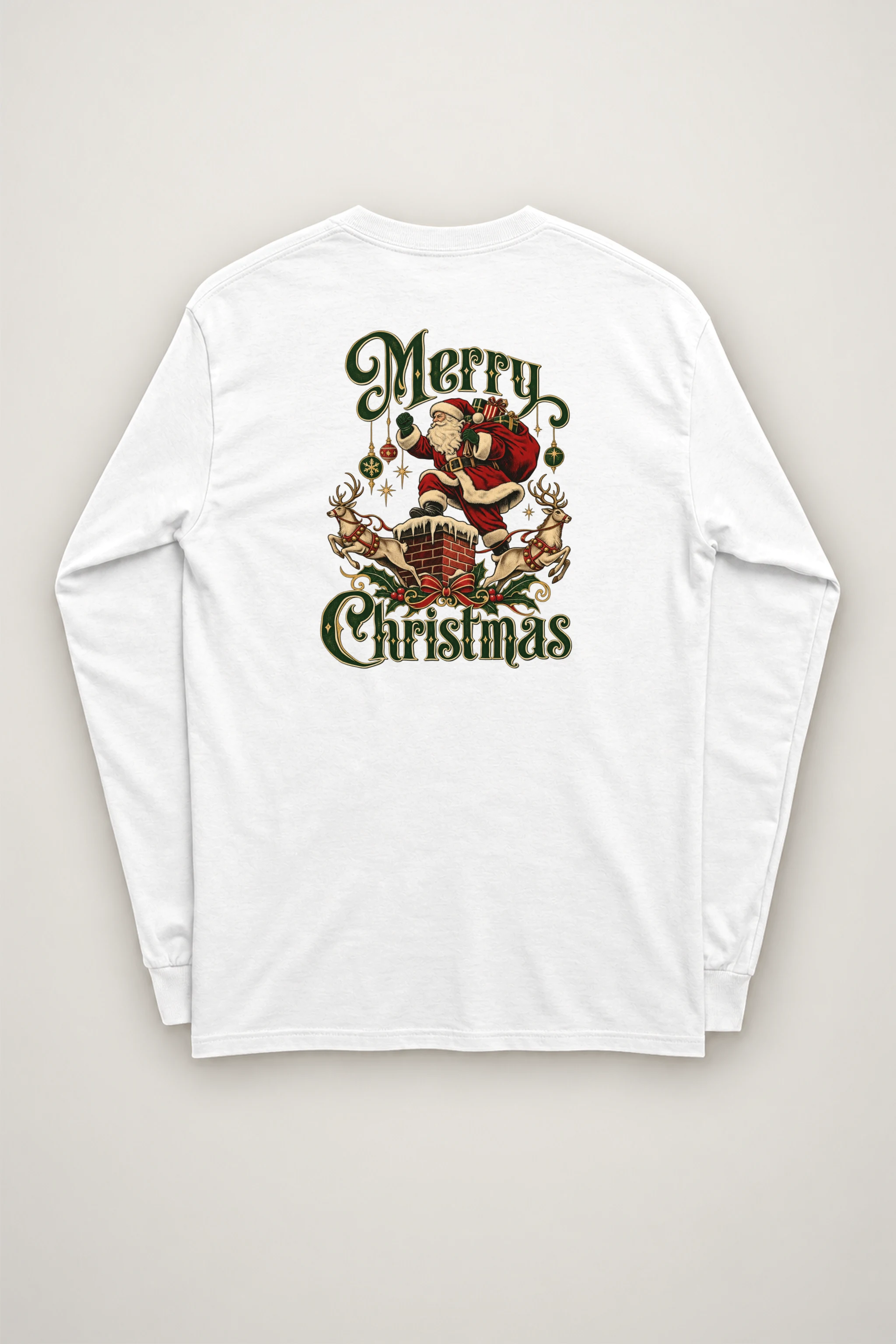 "Yuletide Rooftop Ride" Unisex Longsleeve T-shirt