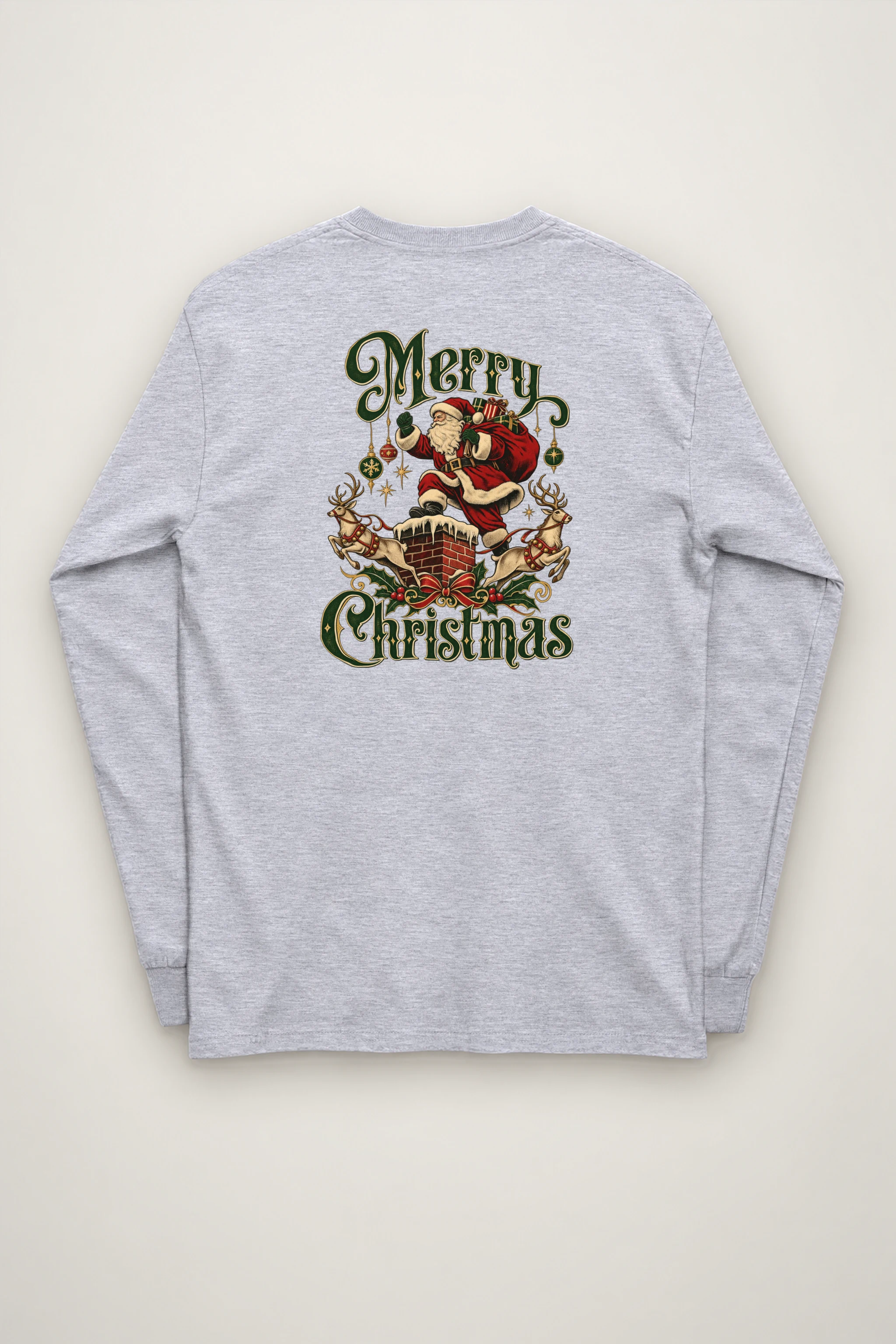 "Yuletide Rooftop Ride" Unisex Longsleeve T-shirt