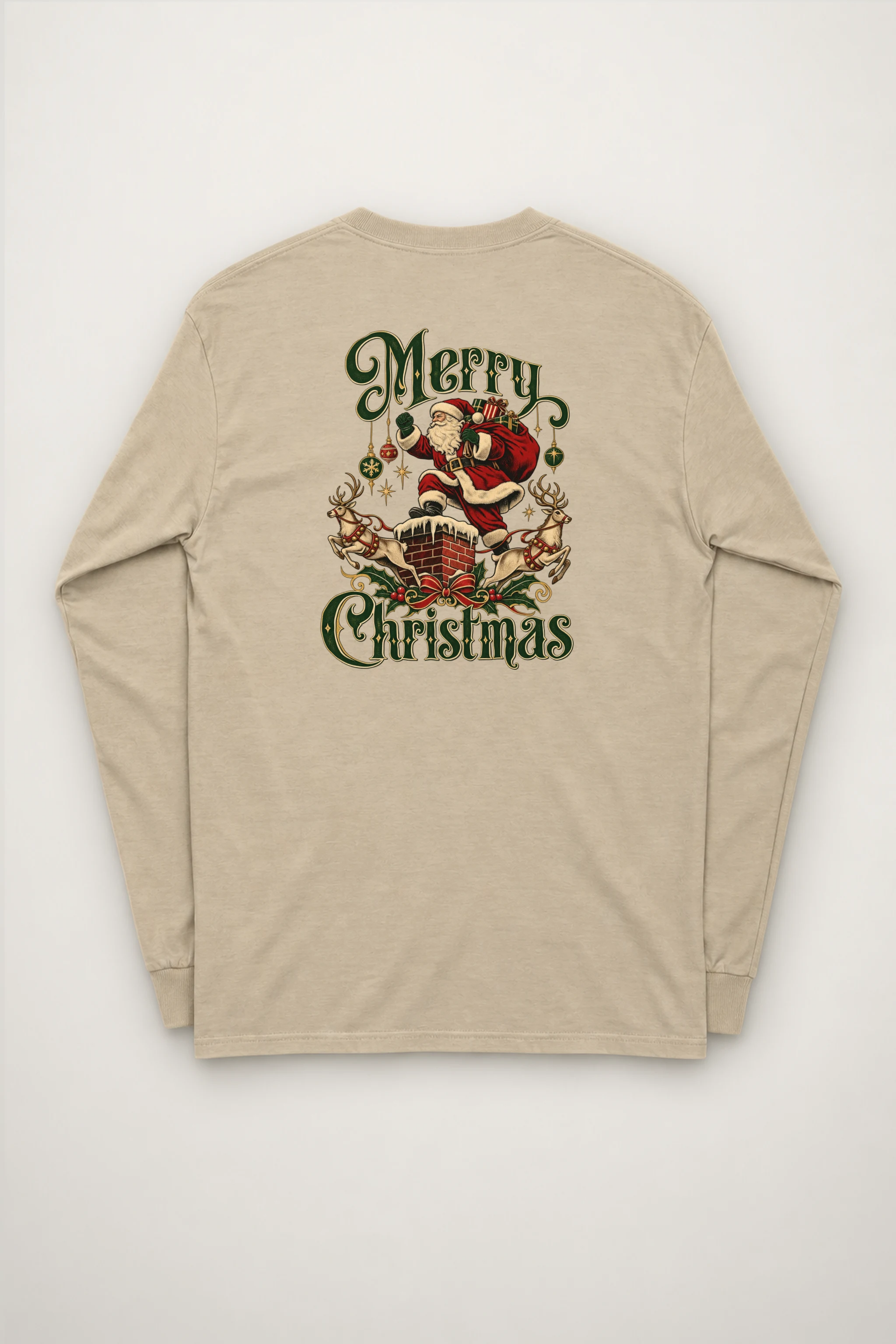 "Yuletide Rooftop Ride" Unisex Longsleeve T-shirt