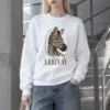"Zebra Arrival" Heavy Blend Unisex Crewneck Sweatshirt
