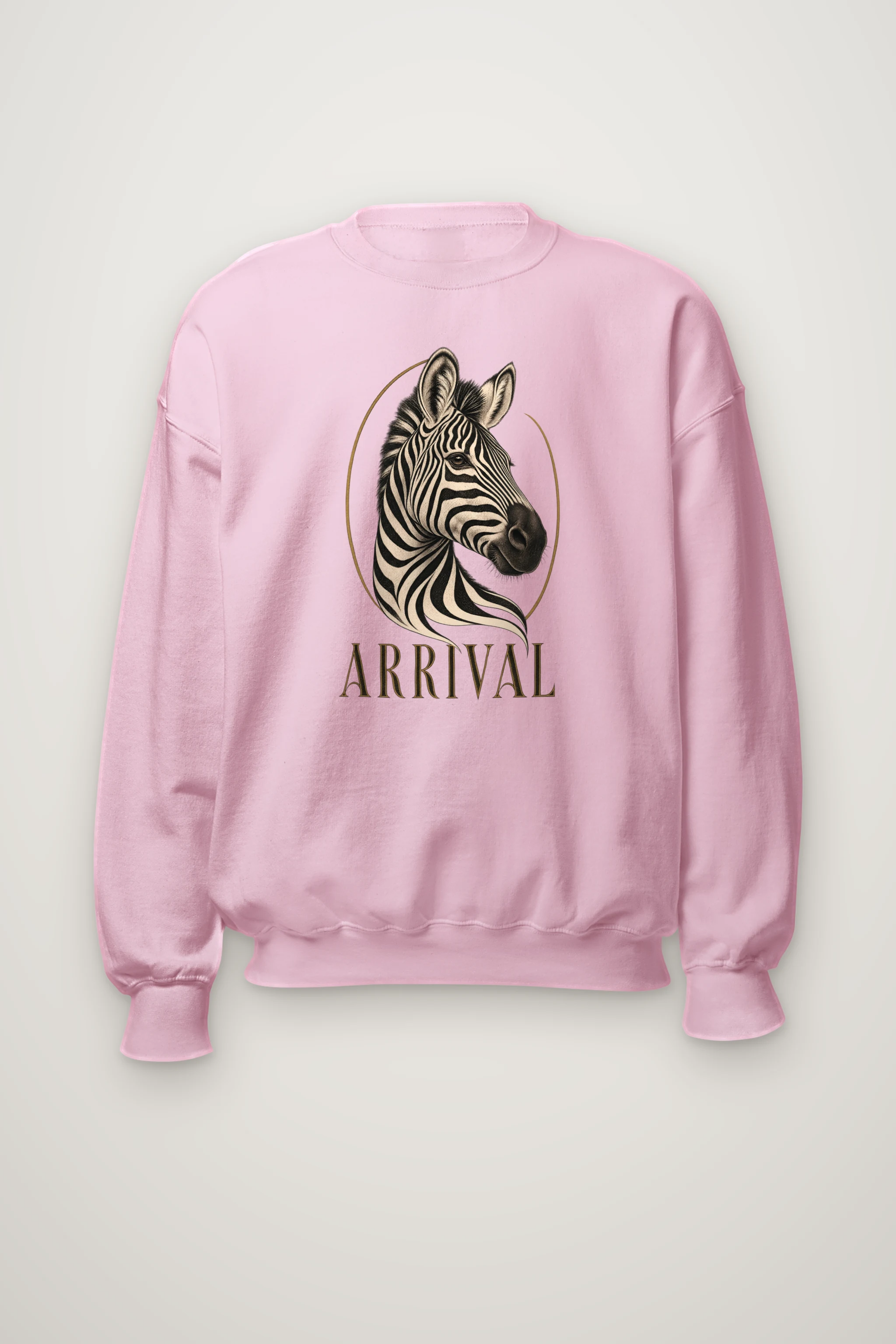 "Zebra Arrival" Heavy Blend Unisex Crewneck Sweatshirt