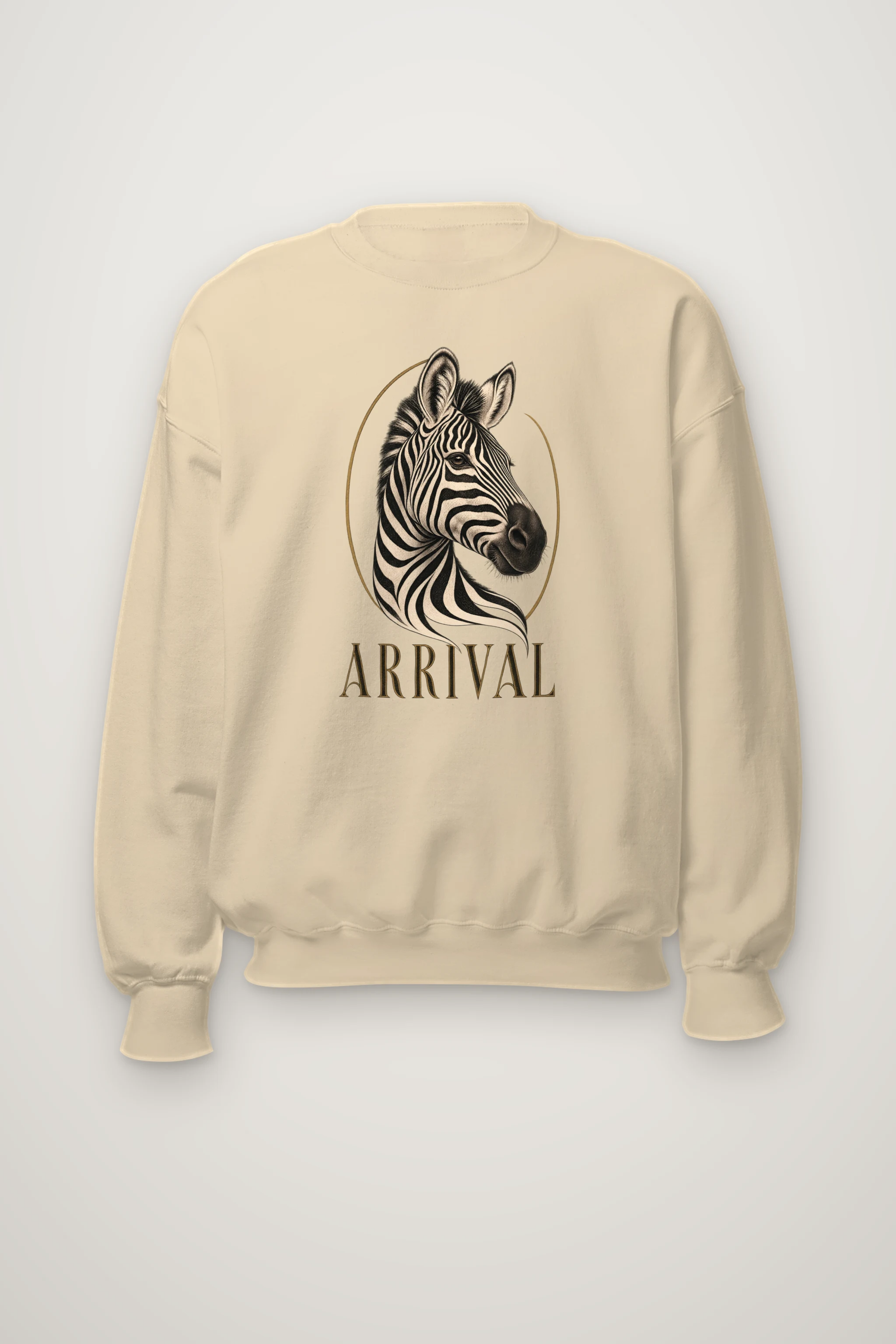 "Zebra Arrival" Heavy Blend Unisex Crewneck Sweatshirt