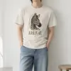 "Zebra Arrival" Heavyweight Unisex Crewneck T-shirt