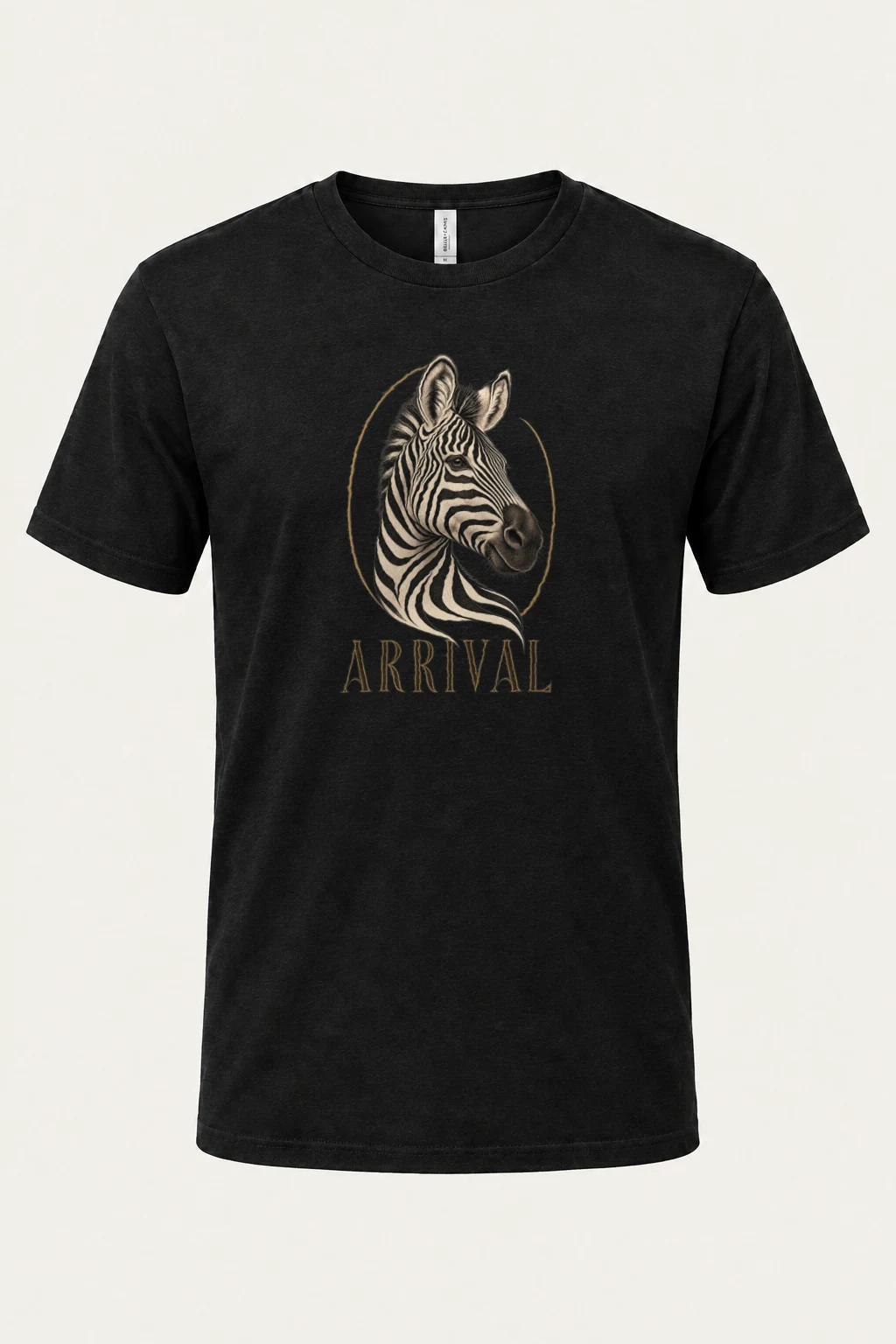"Zebra Arrival" Heavyweight Unisex Crewneck T-shirt | Gildan 5000