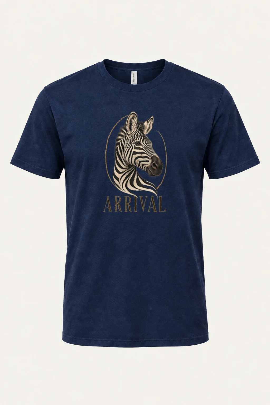 "Zebra Arrival" Heavyweight Unisex Crewneck T-shirt | Gildan 5000