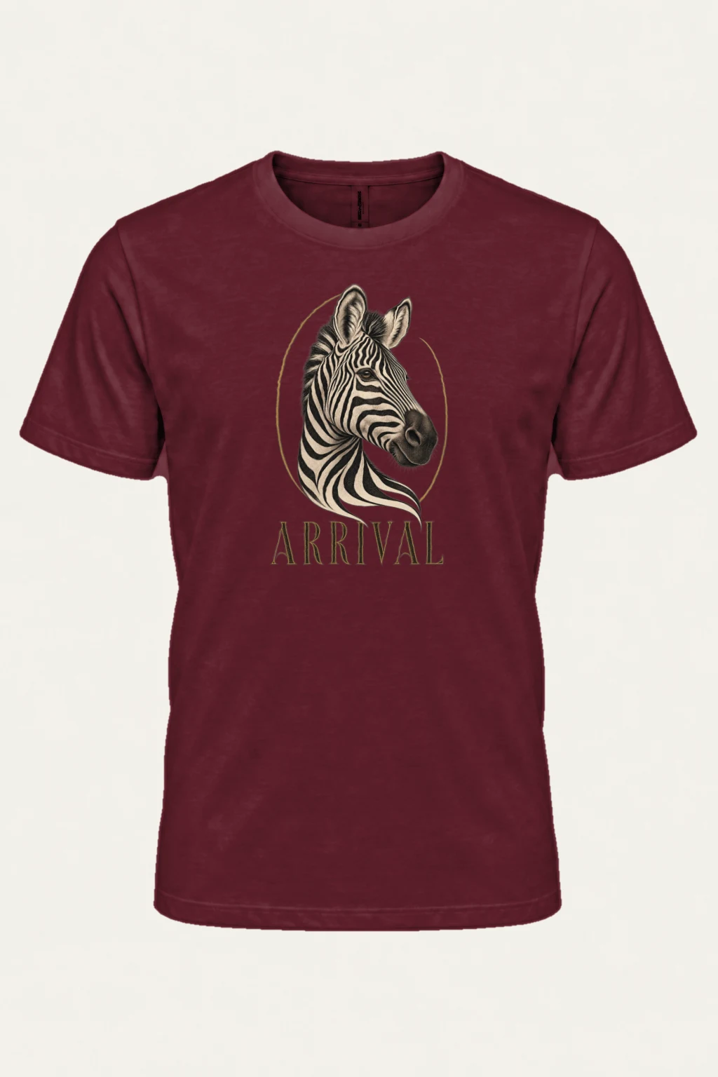"Zebra Arrival" Heavyweight Unisex Crewneck T-shirt | Gildan 5000