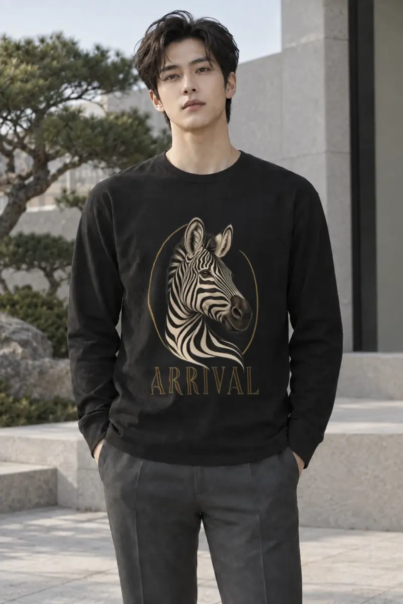 "Zebra Arrival" Unisex Longsleeve T-shirt | Gildan 2400