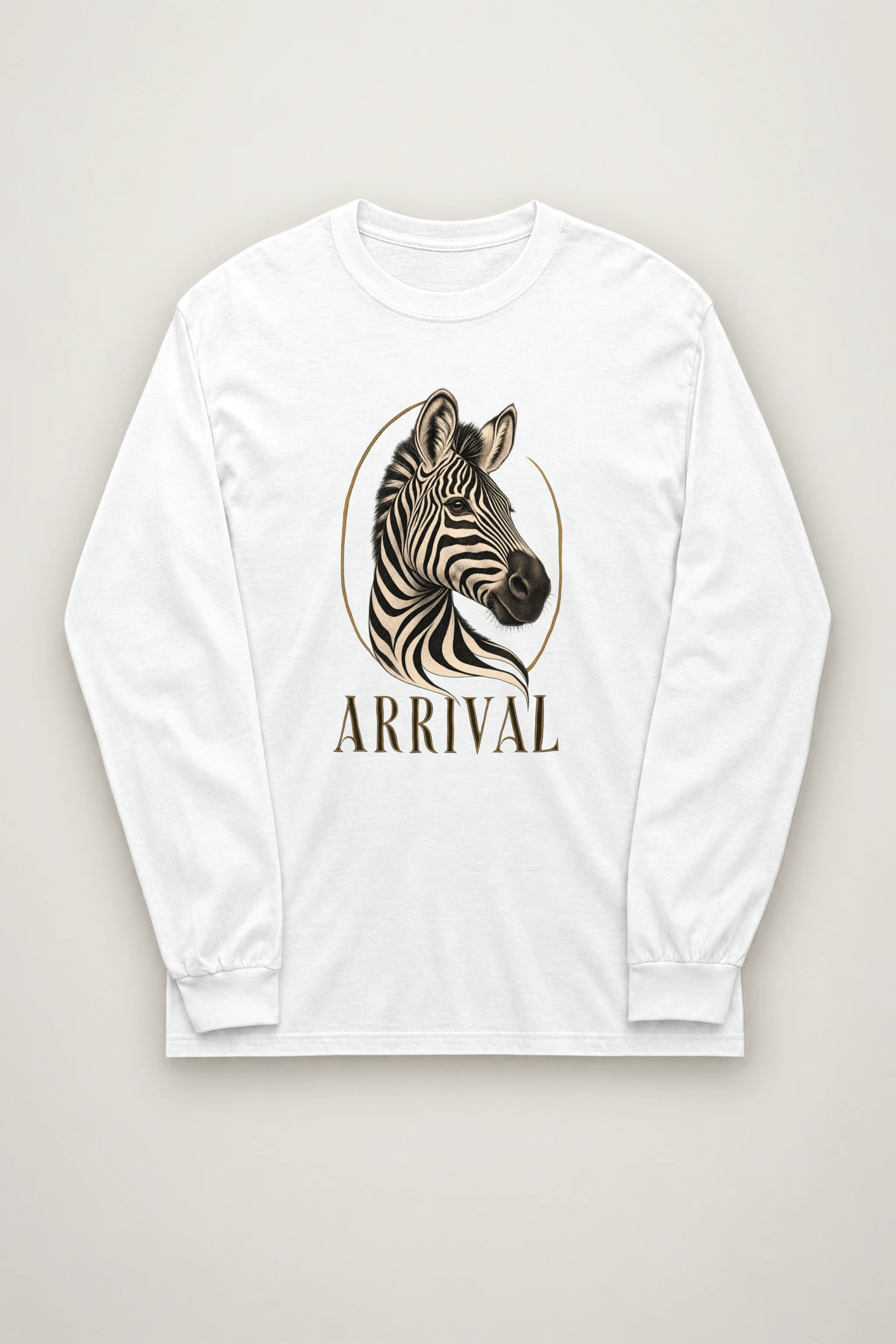 "Zebra Arrival" Unisex Longsleeve T-shirt