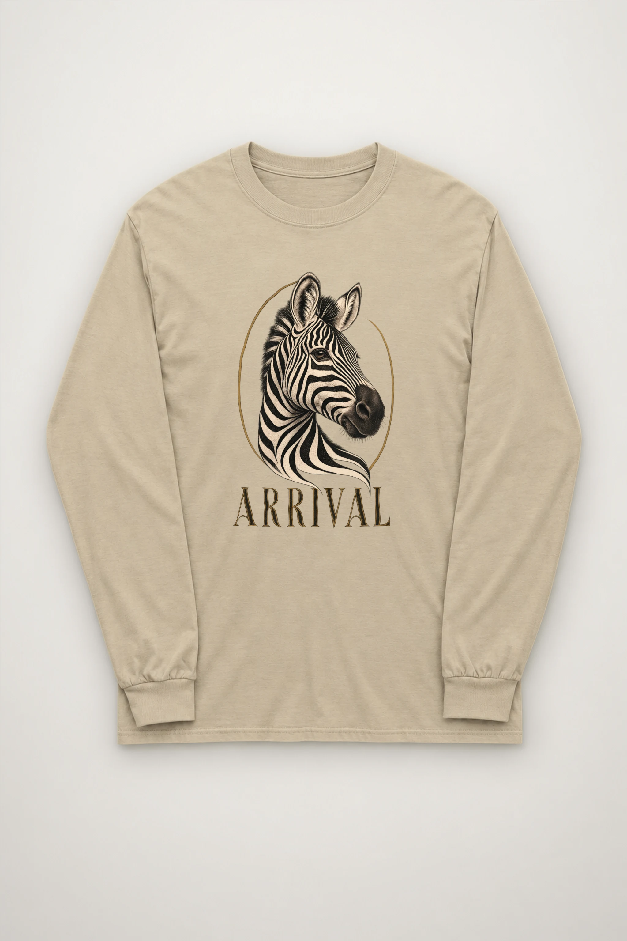 "Zebra Arrival" Unisex Longsleeve T-shirt