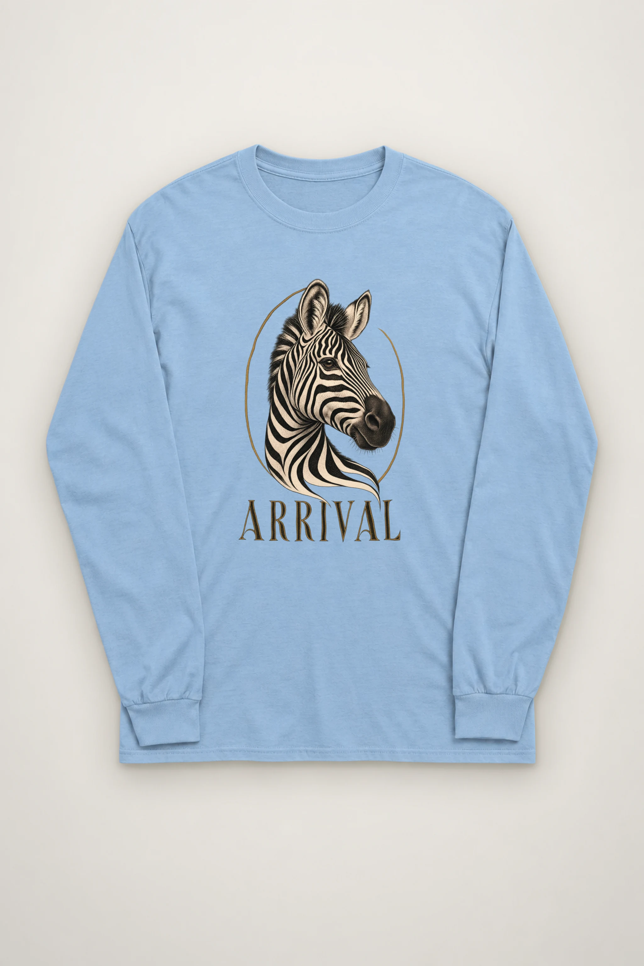 "Zebra Arrival" Unisex Longsleeve T-shirt