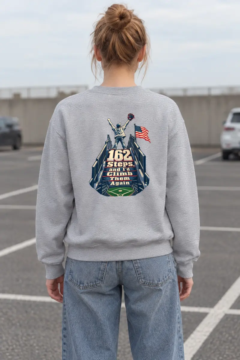 “162 Steps, and I’d Climb Them Again” Heavy Blend Unisex Crewneck Sweatshirt