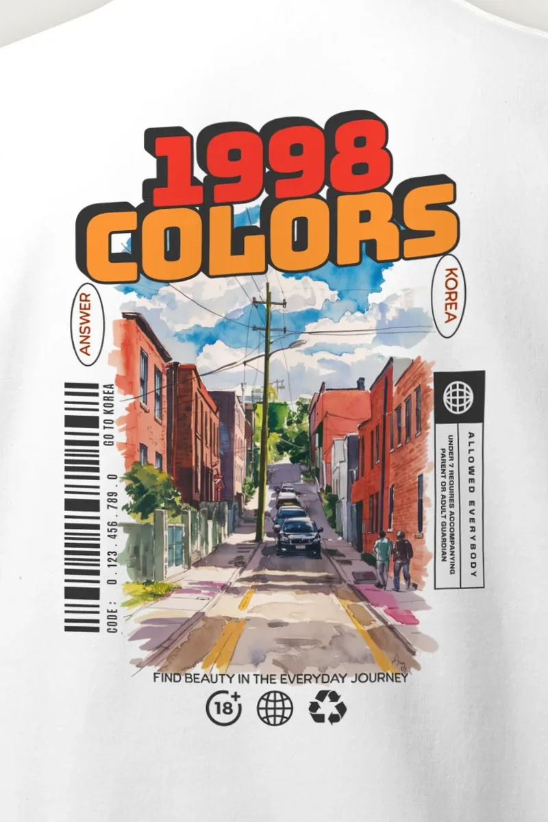 "1998 Colors Street" Heavy Blend Unisex Crewneck Sweatshirt