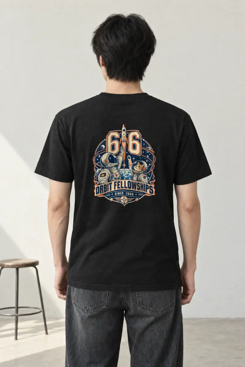 "66 Orbit Fellowships" Heavyweight Unisex Crewneck T-shirt