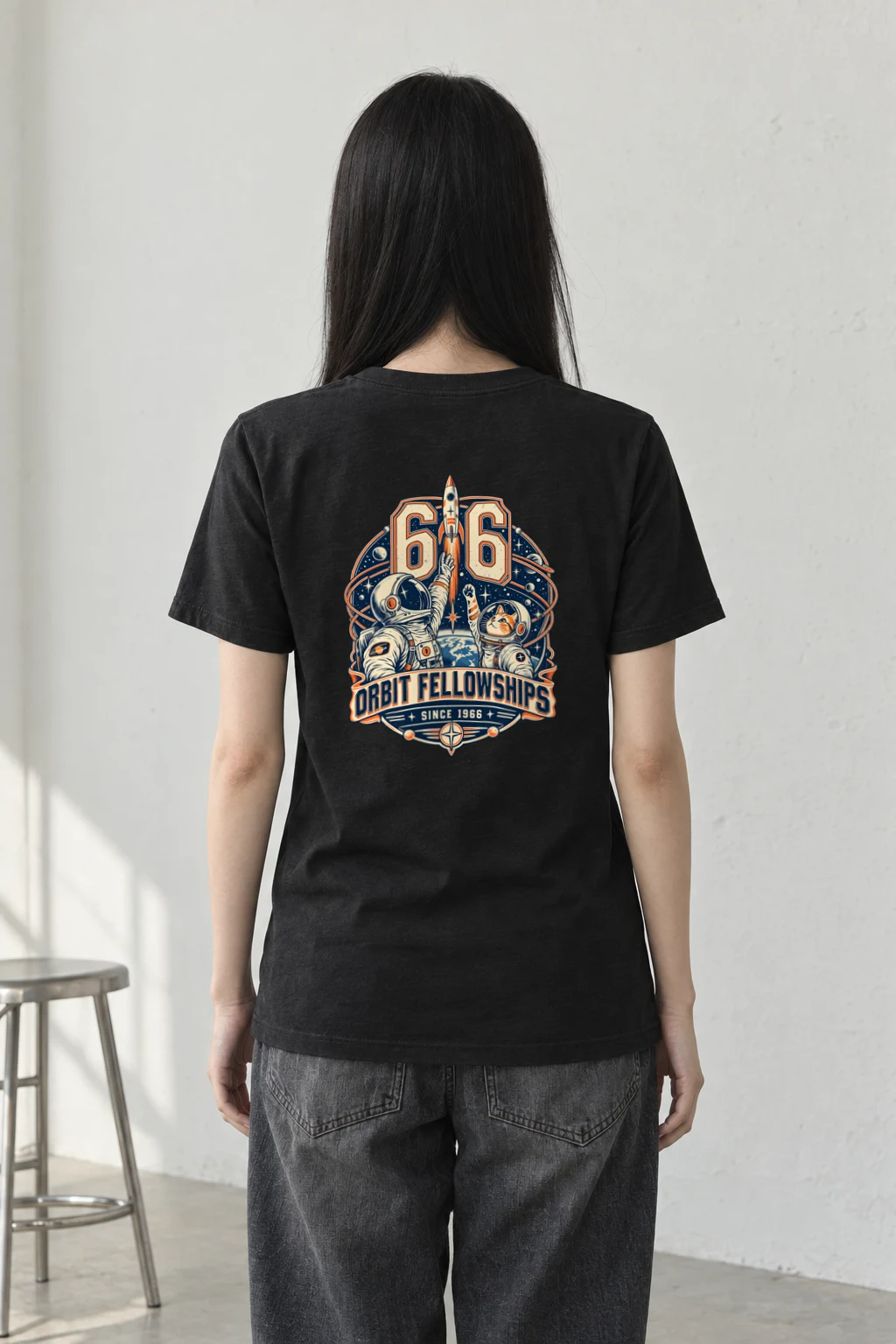 "66 Orbit Fellowships" Heavyweight Unisex Crewneck T-shirt