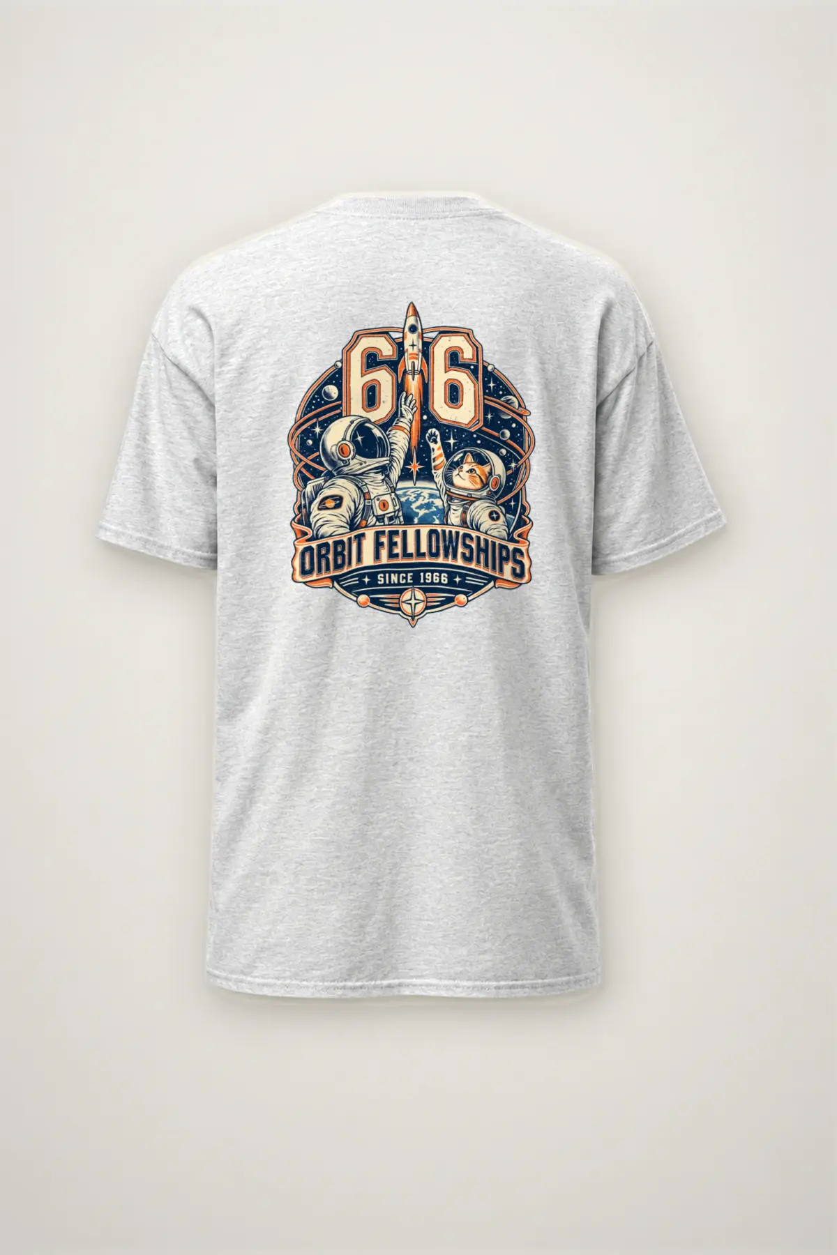 "66 Orbit Fellowships" Heavyweight Unisex Crewneck T-shirt