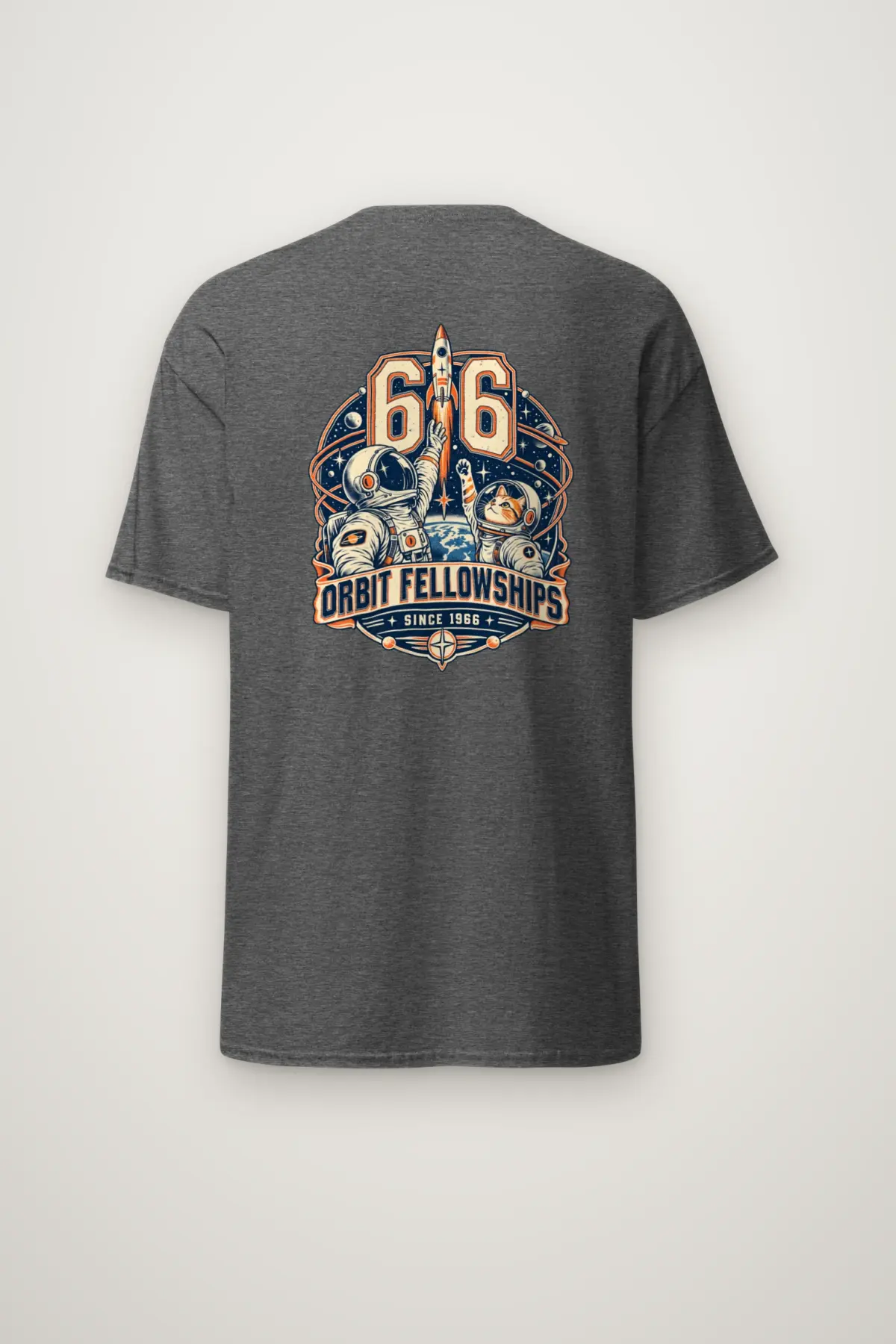 "66 Orbit Fellowships" Heavyweight Unisex Crewneck T-shirt