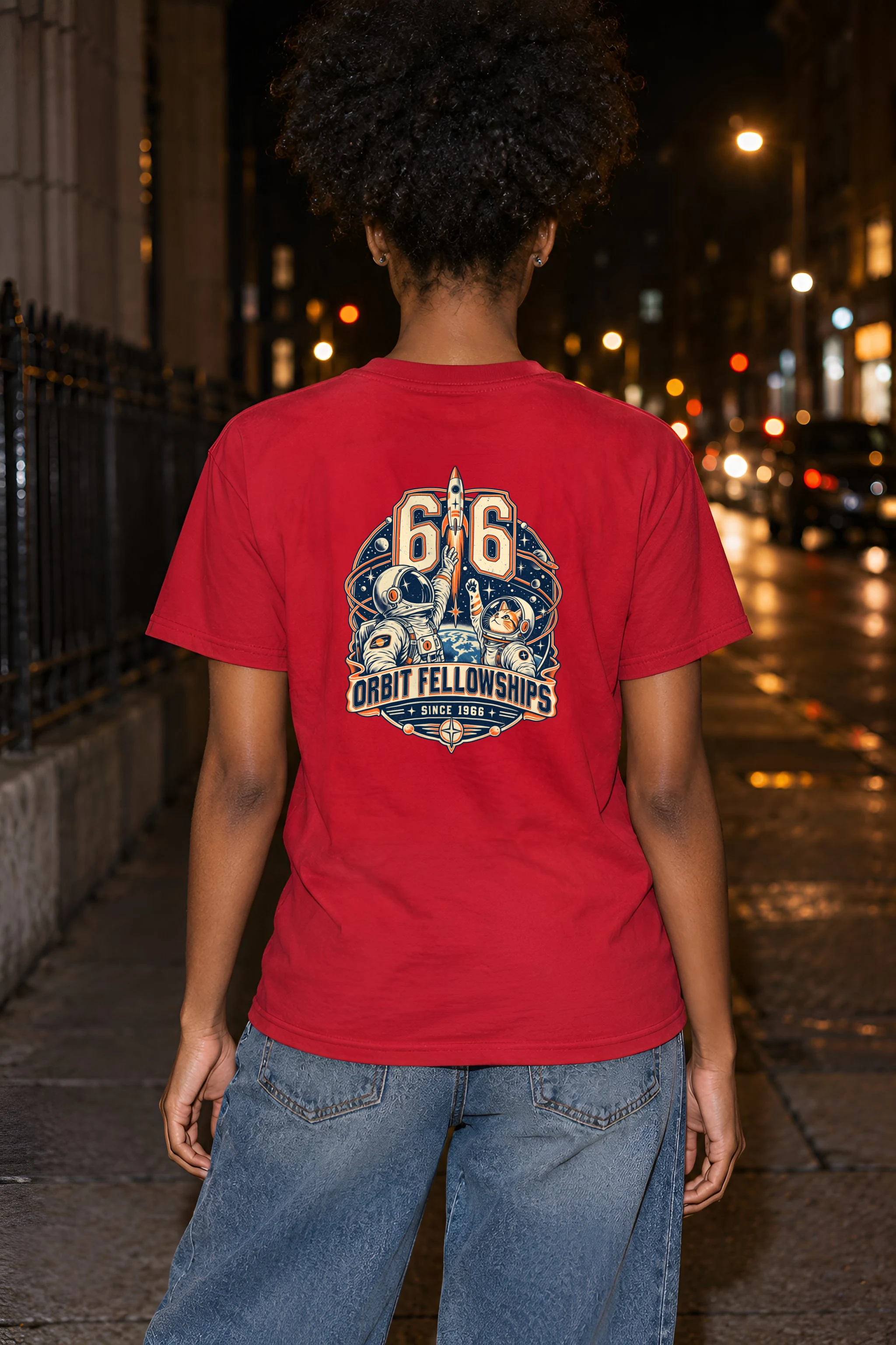 "66 Orbit Fellowships" Heavyweight Unisex Crewneck T-shirt