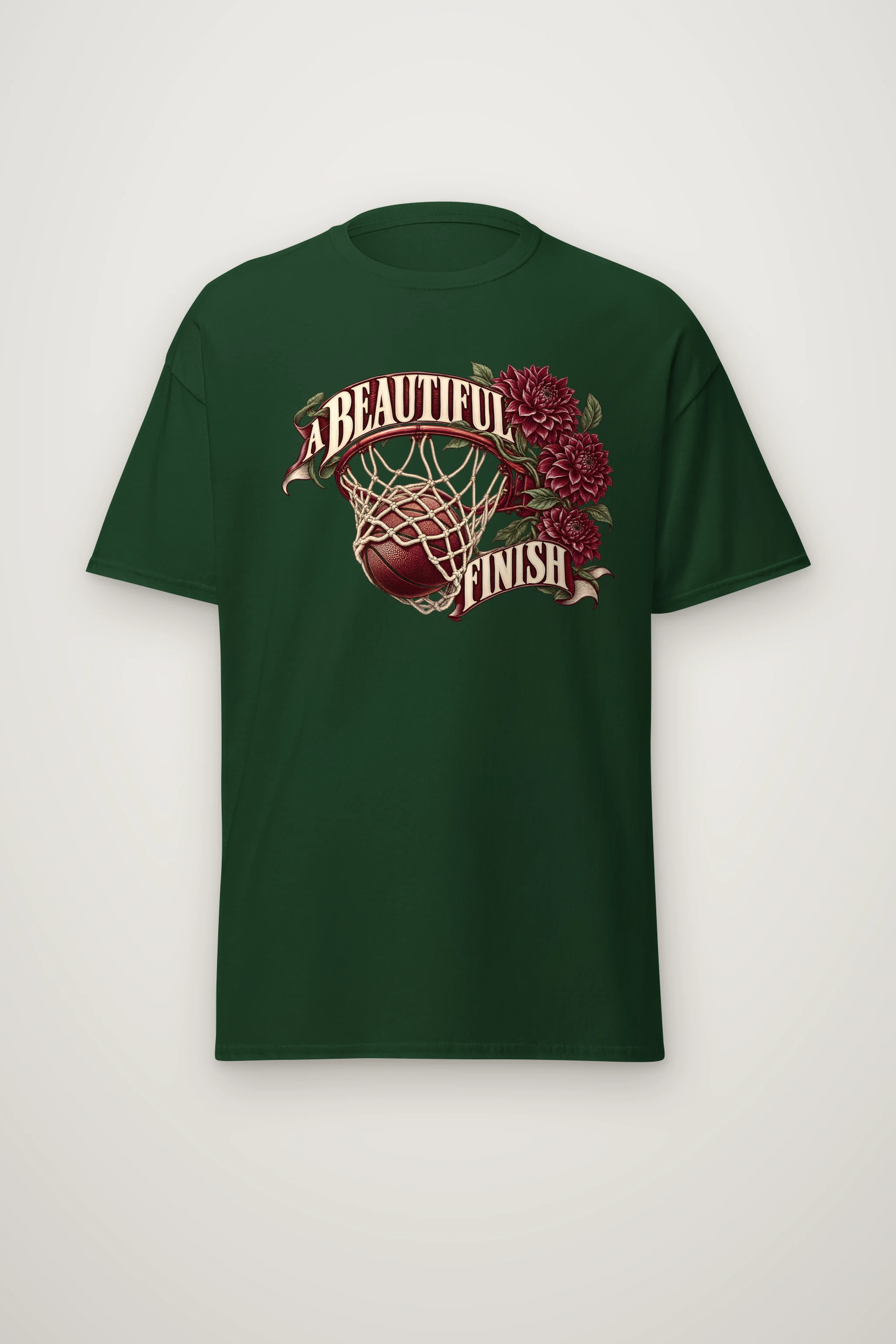 "A Beautiful Finish" Heavyweight Unisex Crewneck T-shirt