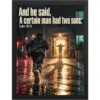 "A Certain Man Had Two Sons" Premium Wooden Framed Poster