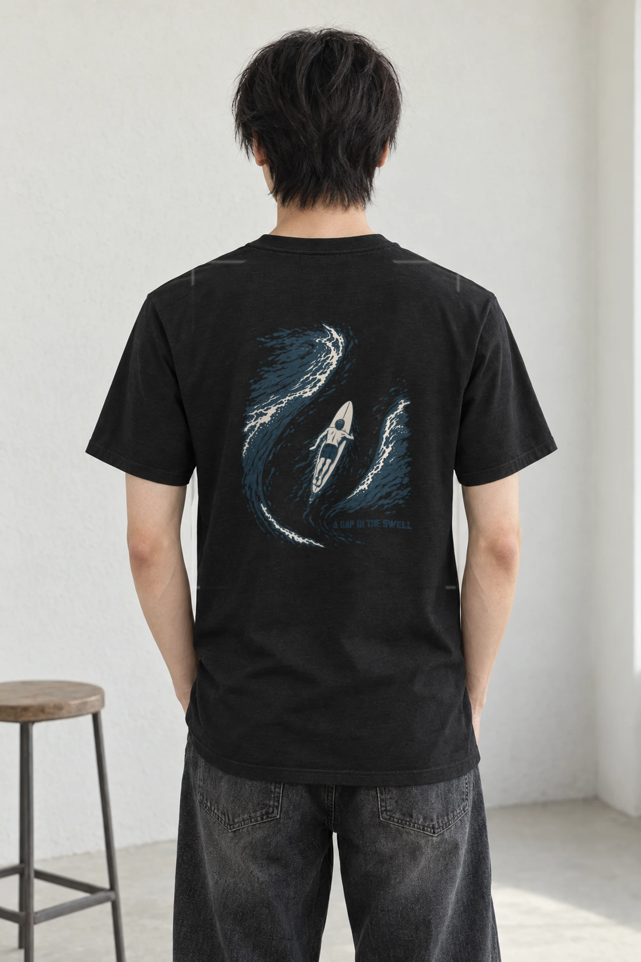 "A Gap in the Swell" Heavyweight Unisex Crewneck T-shirt