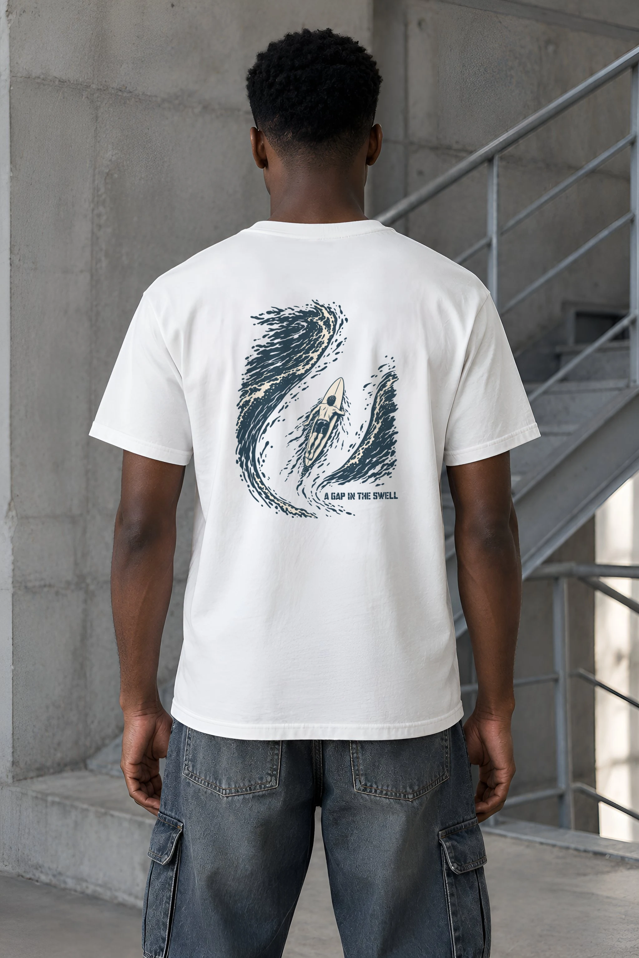 "A Gap in the Swell" Heavyweight Unisex Crewneck T-shirt