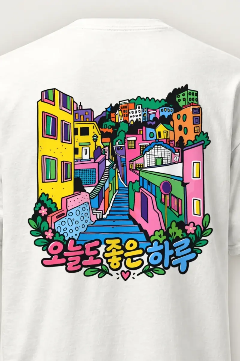 "A Good Day" Heavyweight Unisex Crewneck T-shirt