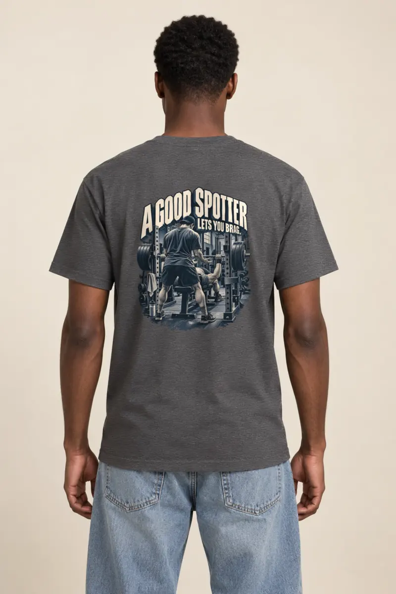 "A Good Spotter" Heavyweight Unisex Crewneck T-shirt