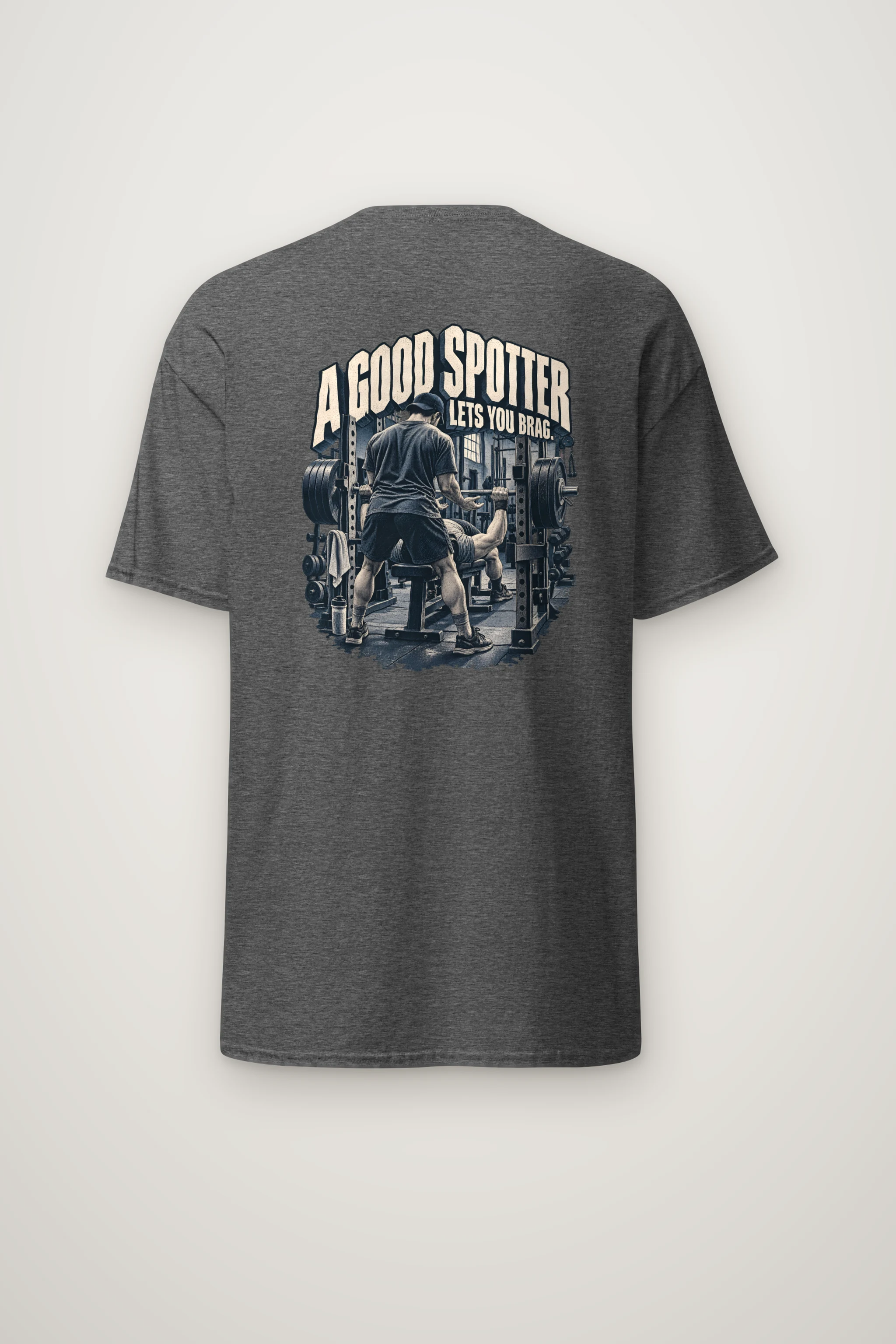 "A Good Spotter" Heavyweight Unisex Crewneck T-shirt