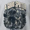 "A Good Spotter Lets You Brag" Heavy Blend Unisex Crewneck Sweatshirt
