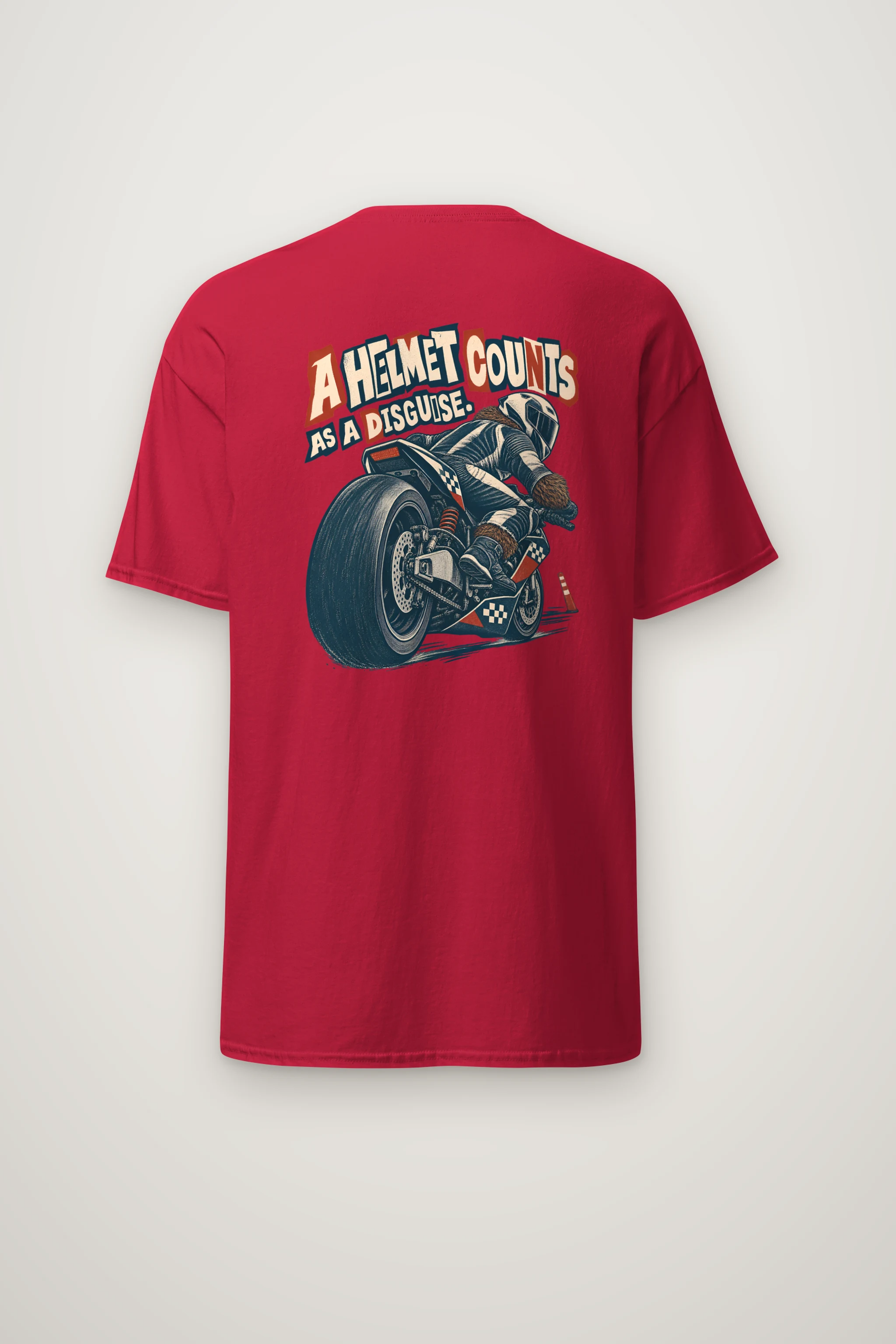 "A Helmet Counts as a Disguise" Heavyweight Unisex Crewneck T-shirt