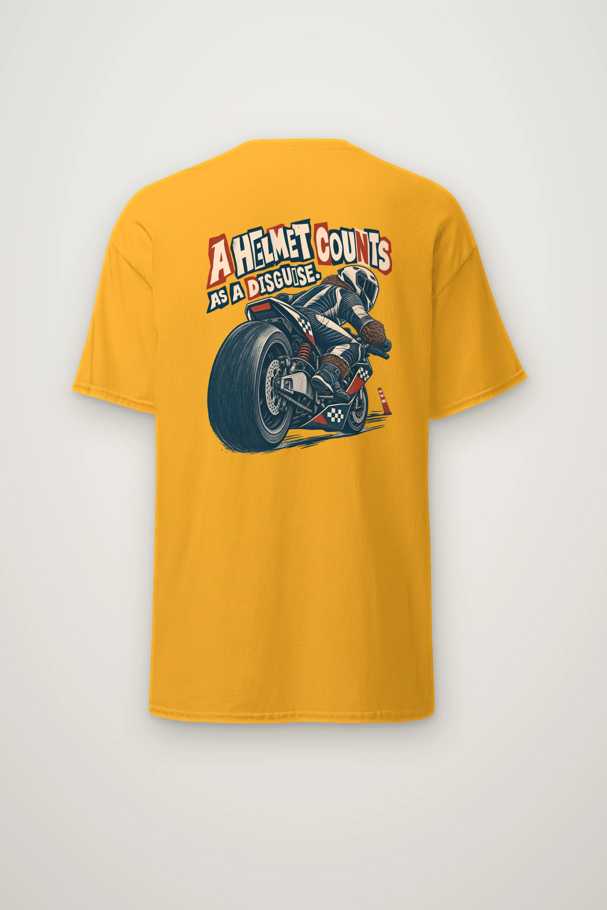 "A Helmet Counts as a Disguise" Heavyweight Unisex Crewneck T-shirt
