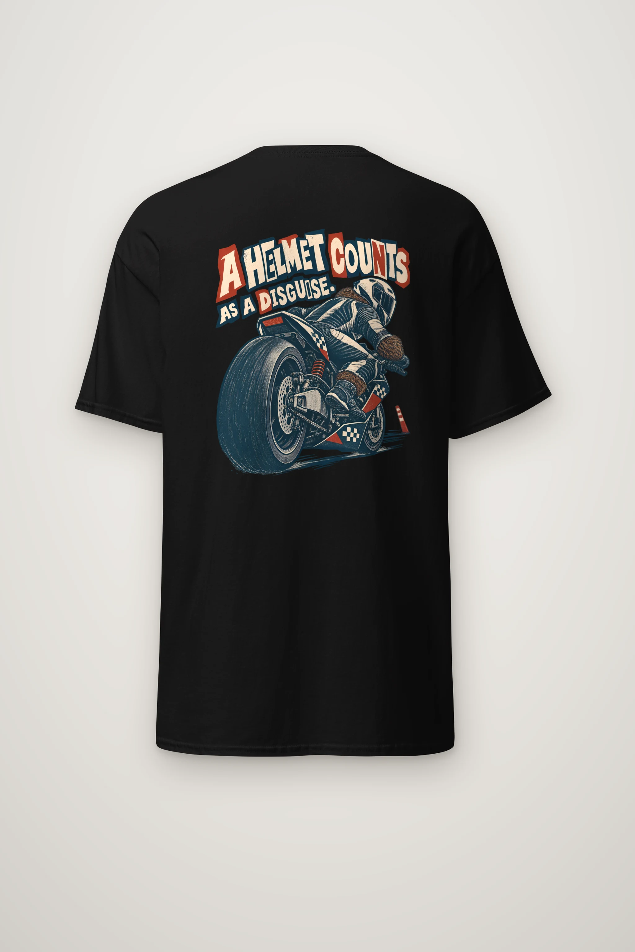"A Helmet Counts as a Disguise" Heavyweight Unisex Crewneck T-shirt