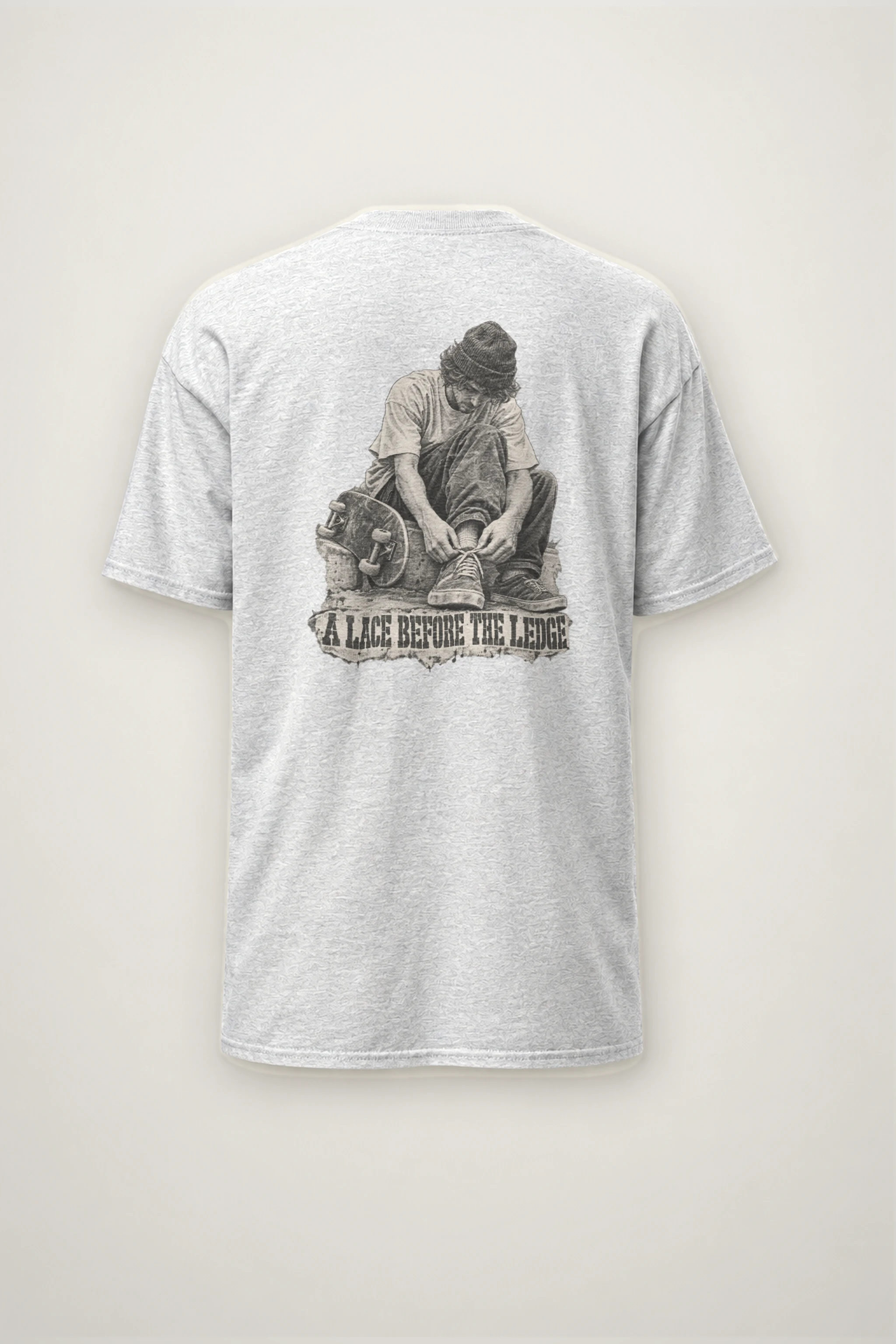 "A Lace Before the Ledge" Heavyweight Unisex Crewneck T-shirt