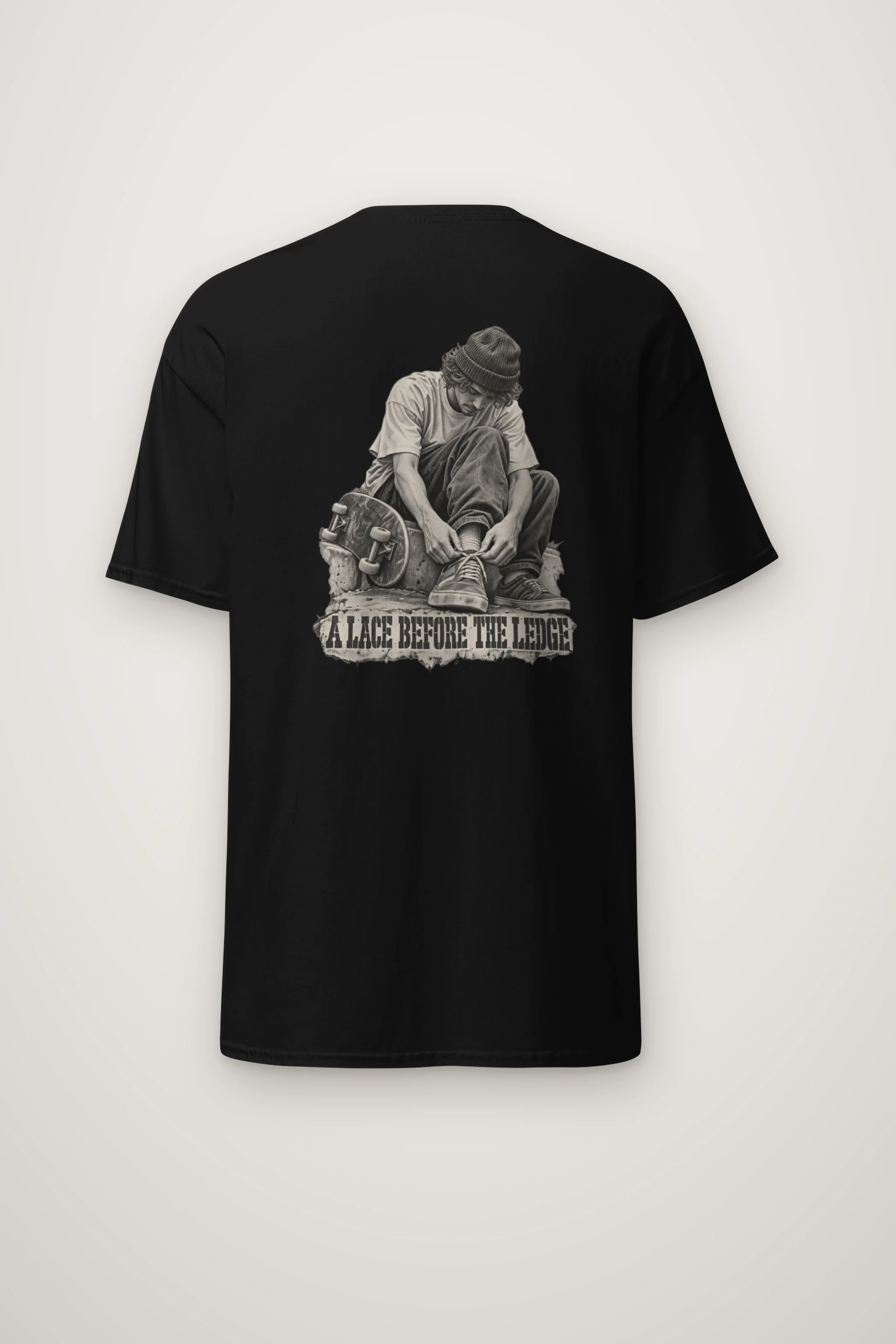 "A Lace Before the Ledge" Heavyweight Unisex Crewneck T-shirt