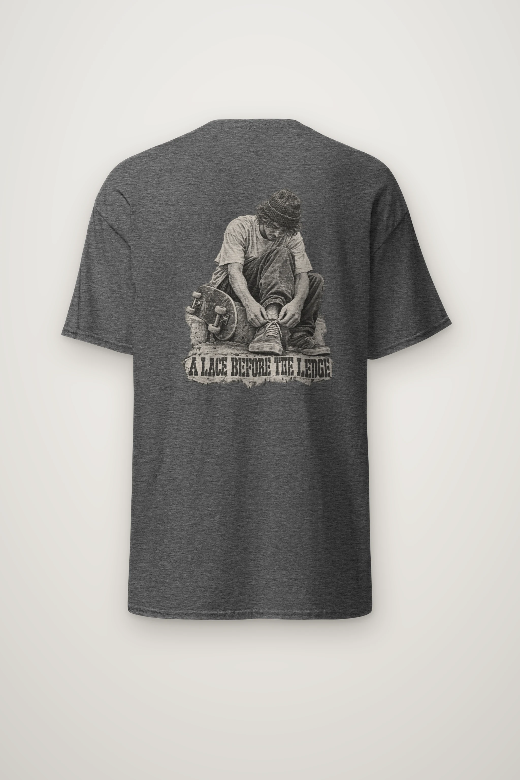 "A Lace Before the Ledge" Heavyweight Unisex Crewneck T-shirt