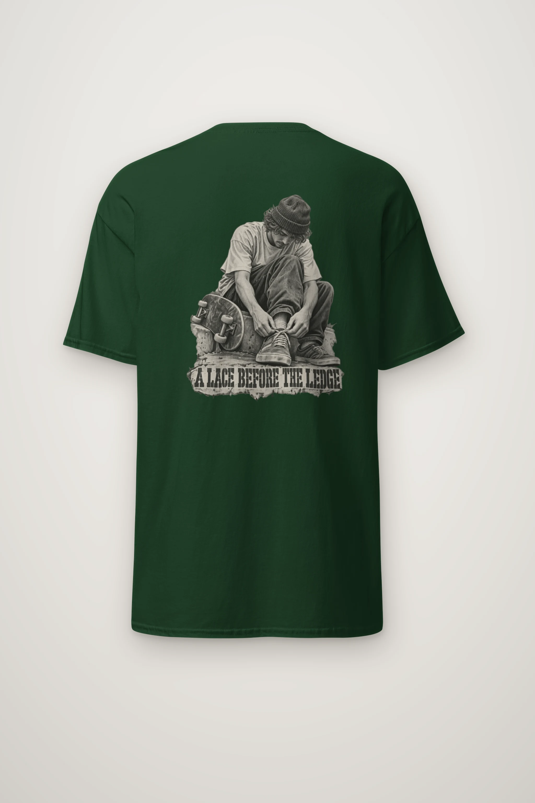 "A Lace Before the Ledge" Heavyweight Unisex Crewneck T-shirt