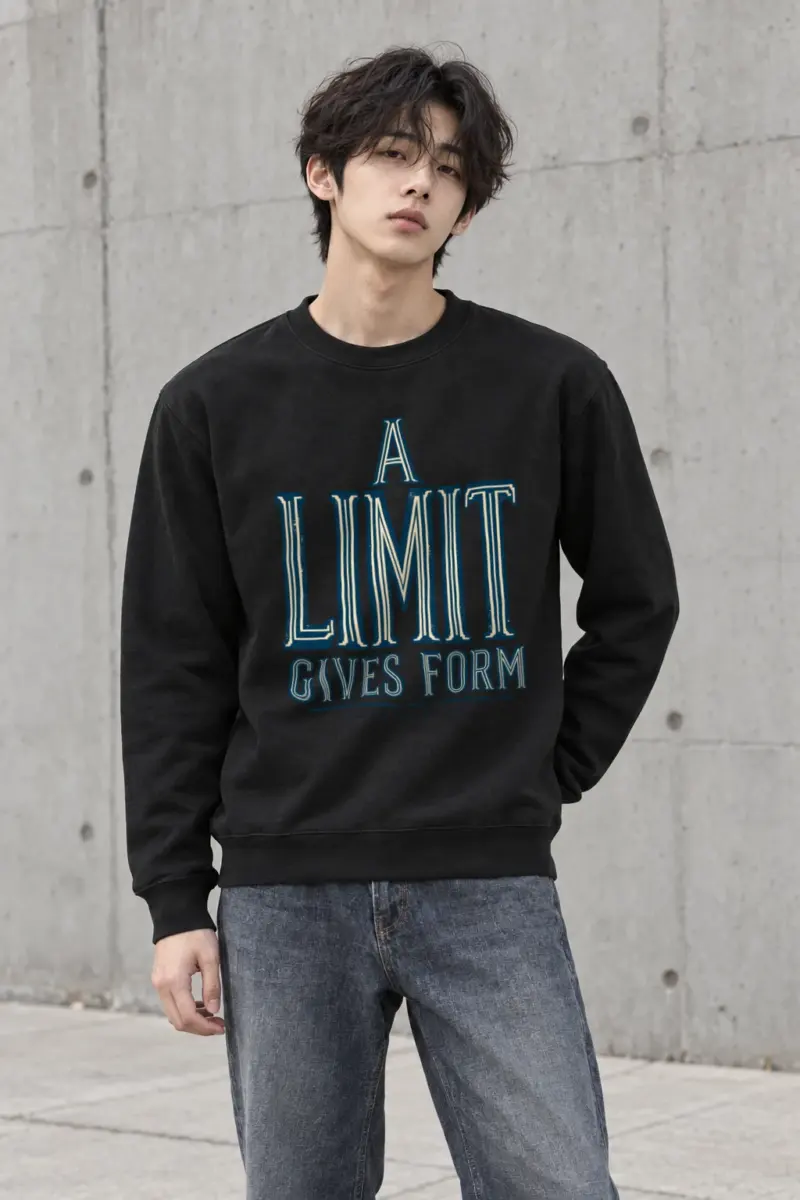 “A Limit Gives Form” Heavy Blend Unisex Crewneck Sweatshirt