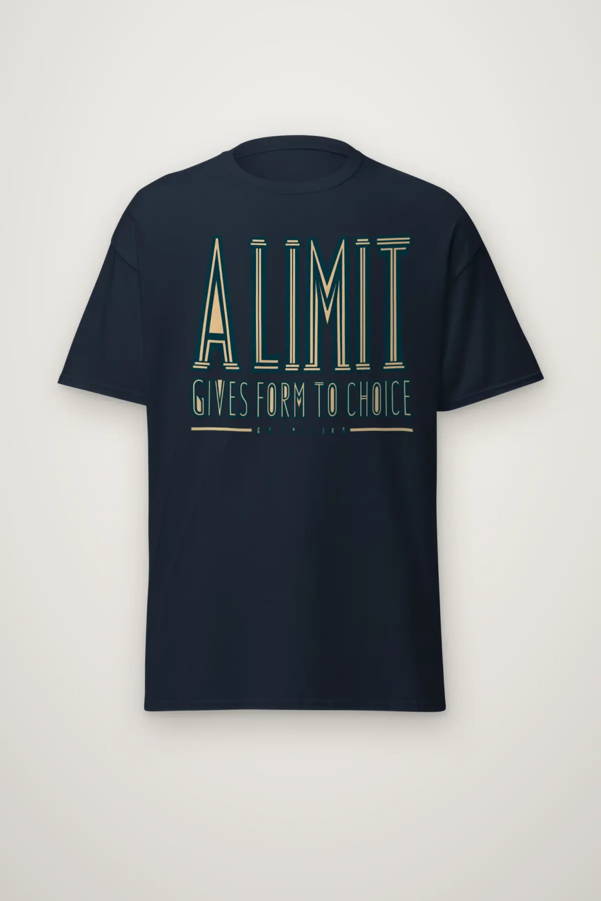 "A Limit Gives Form to Choice" Heavyweight Unisex Crewneck T-shirt