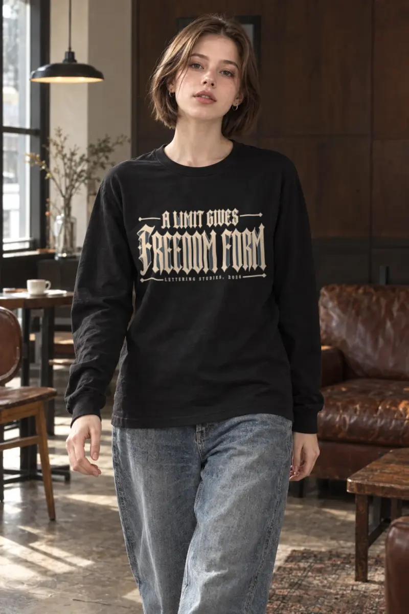 “A Limit Gives Freedom Form” Unisex Longsleeve T-shirt