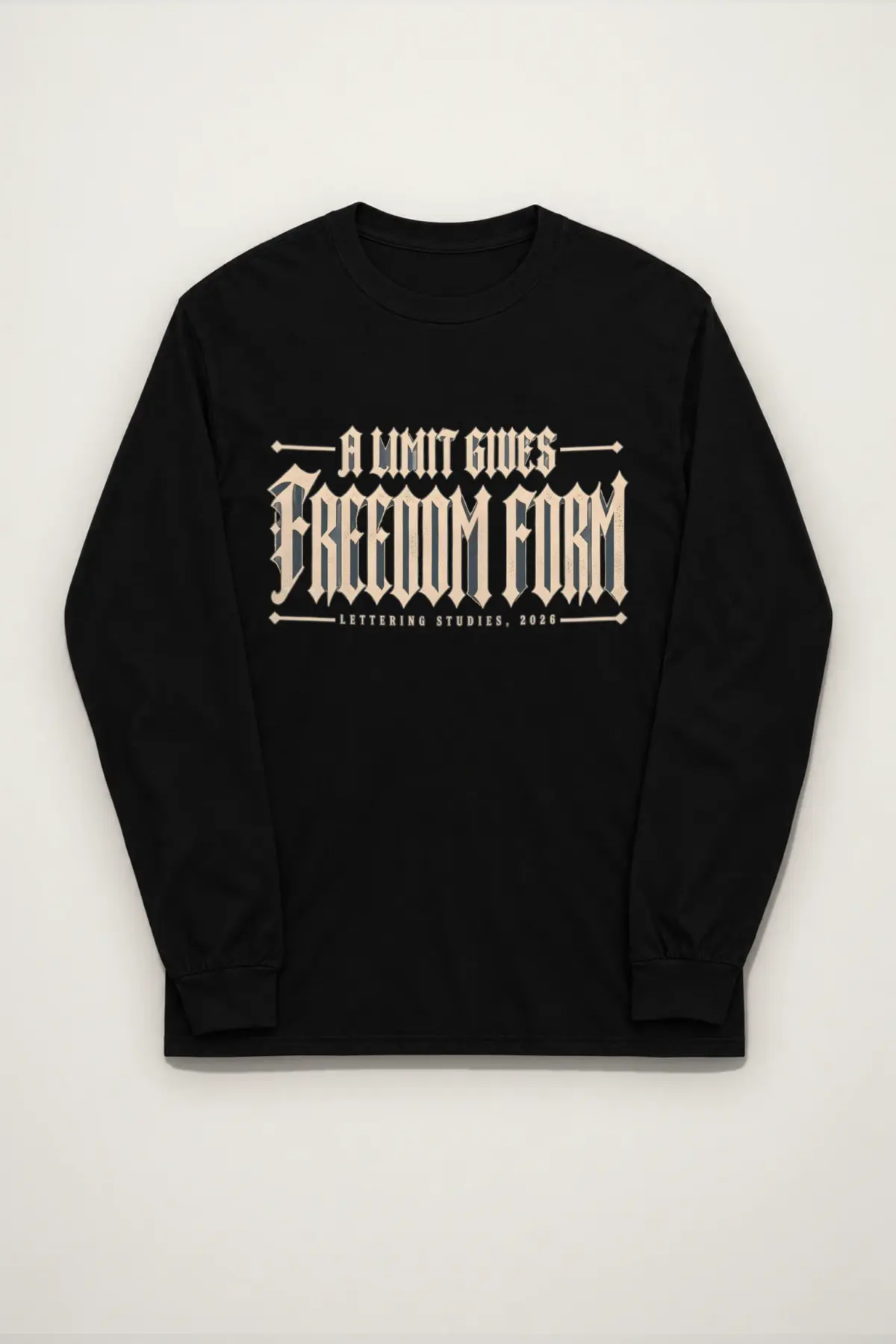 "A Limit Gives Freedom Form" Unisex Longsleeve T-shirt