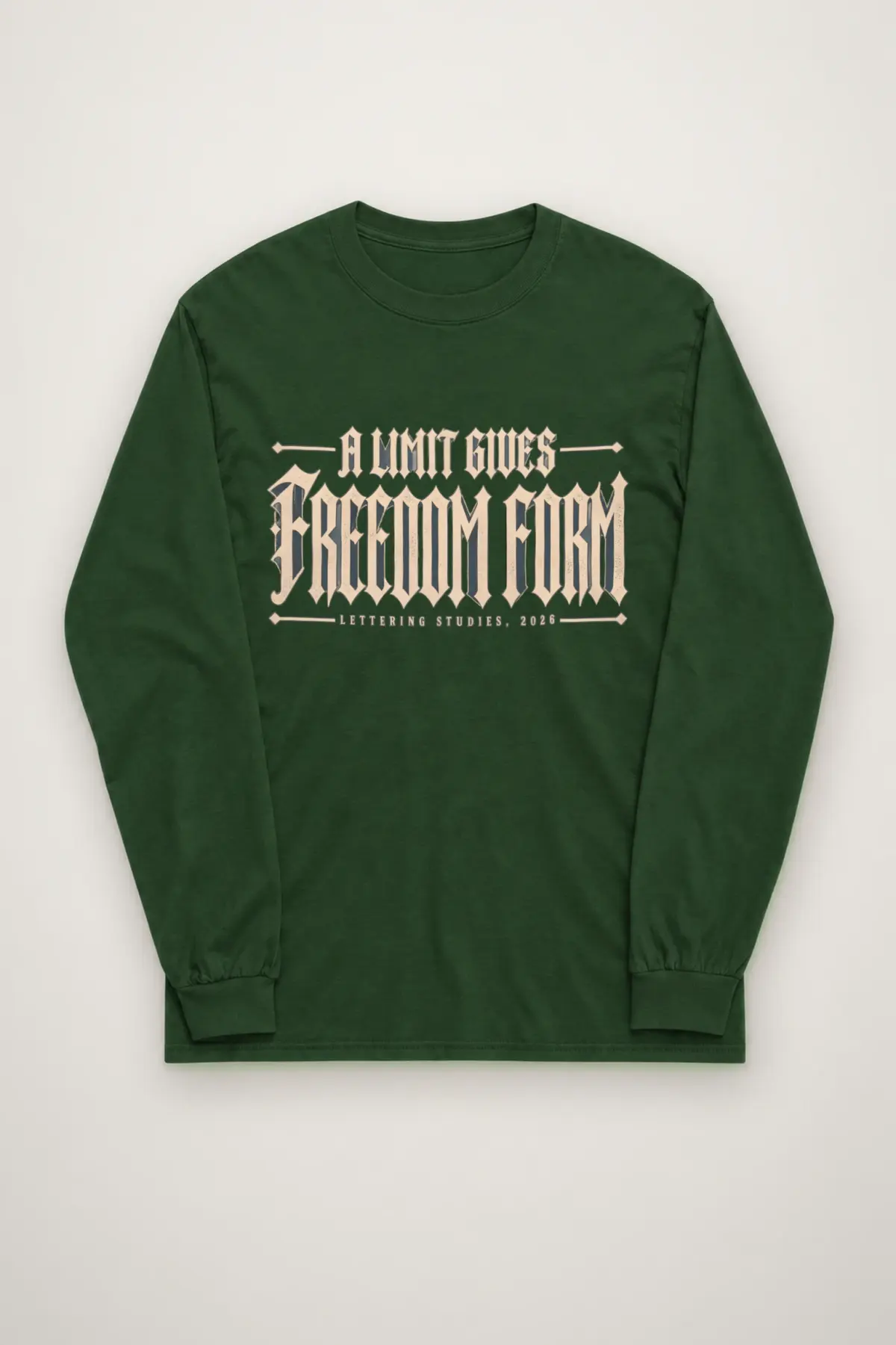 "A Limit Gives Freedom Form" Unisex Longsleeve T-shirt