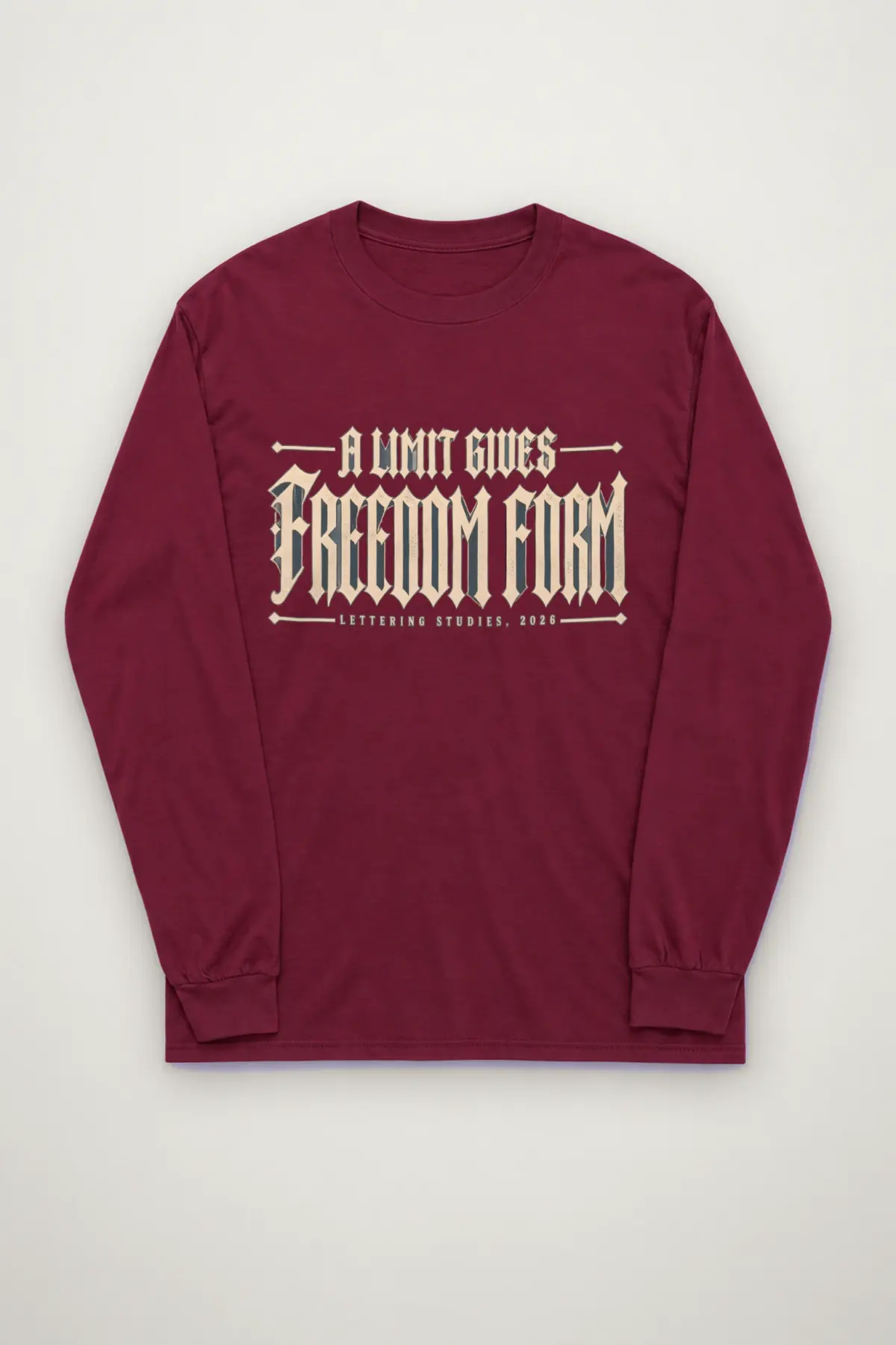 "A Limit Gives Freedom Form" Unisex Longsleeve T-shirt