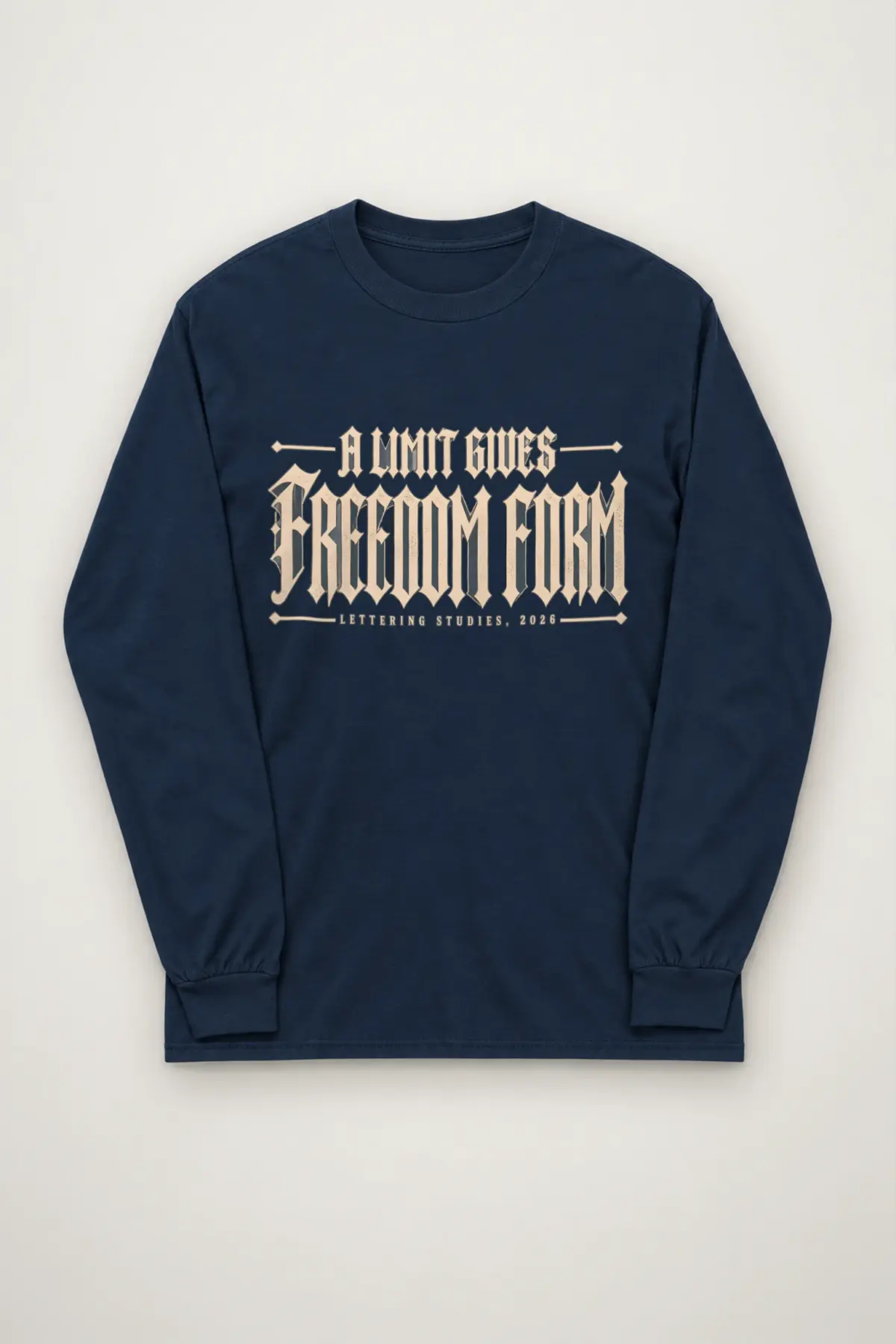 "A Limit Gives Freedom Form" Unisex Longsleeve T-shirt