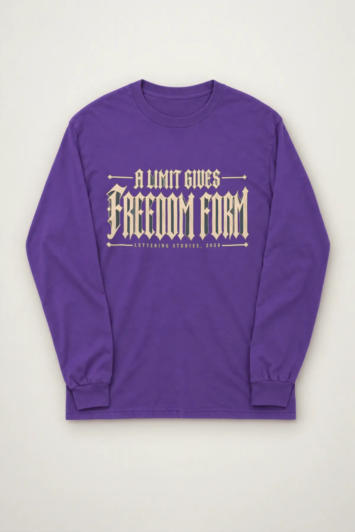 "A Limit Gives Freedom Form" Unisex Longsleeve T-shirt