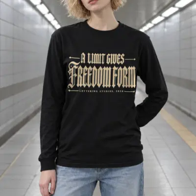 "A Limit Gives Freedom" Unisex Longsleeve T-shirt