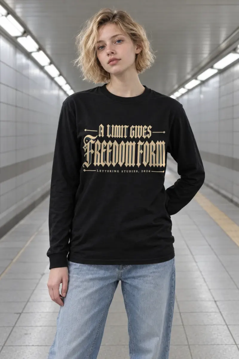 "A Limit Gives Freedom" Unisex Longsleeve T-shirt